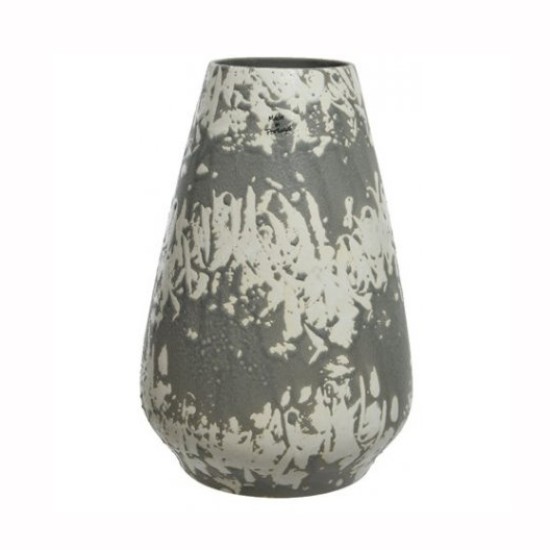 Aztec Matt Vase Grey 27cm Flower Vases
